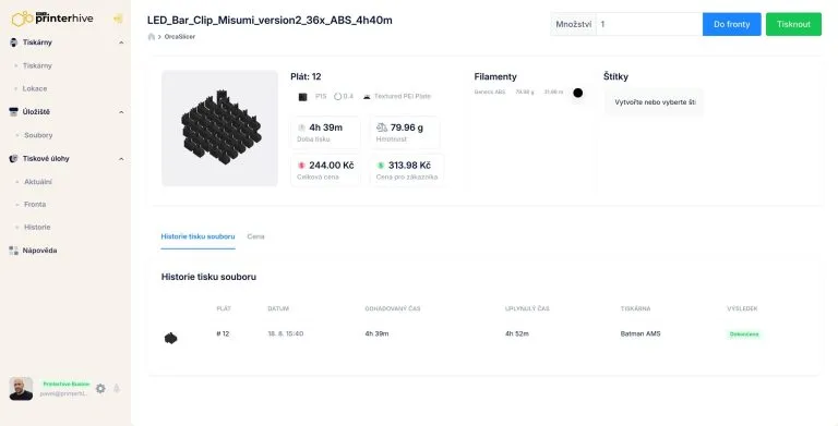 Soubor s více tiskovými pláty